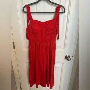 Red Sleeveless Dress